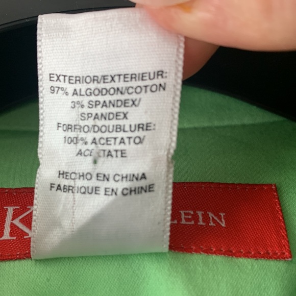 Anne Klein stretch blazer in mint green, size 6. - Picture 4 of 4